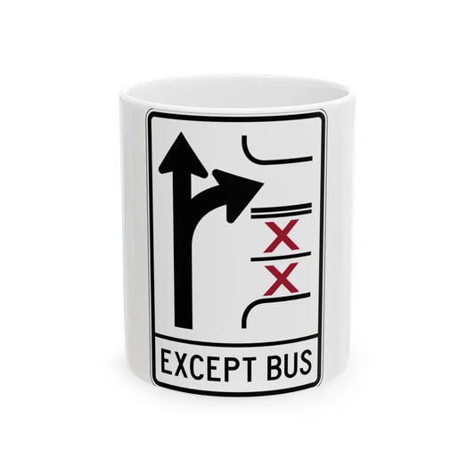 PBOT Road sign R3347V (Oregon) (Road Sign) White Coffee Mug 11oz - Go Mug Yourself
