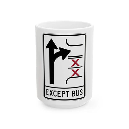 PBOT Road sign R3347V (Oregon) (Road Sign) White Coffee Mug 15oz - Go Mug Yourself