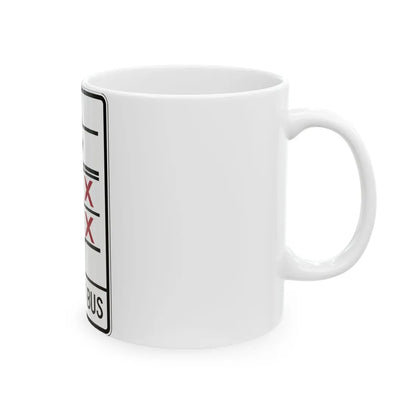 PBOT Road sign R3347V (Oregon) (Road Sign) White Coffee Mug - Go Mug Yourself