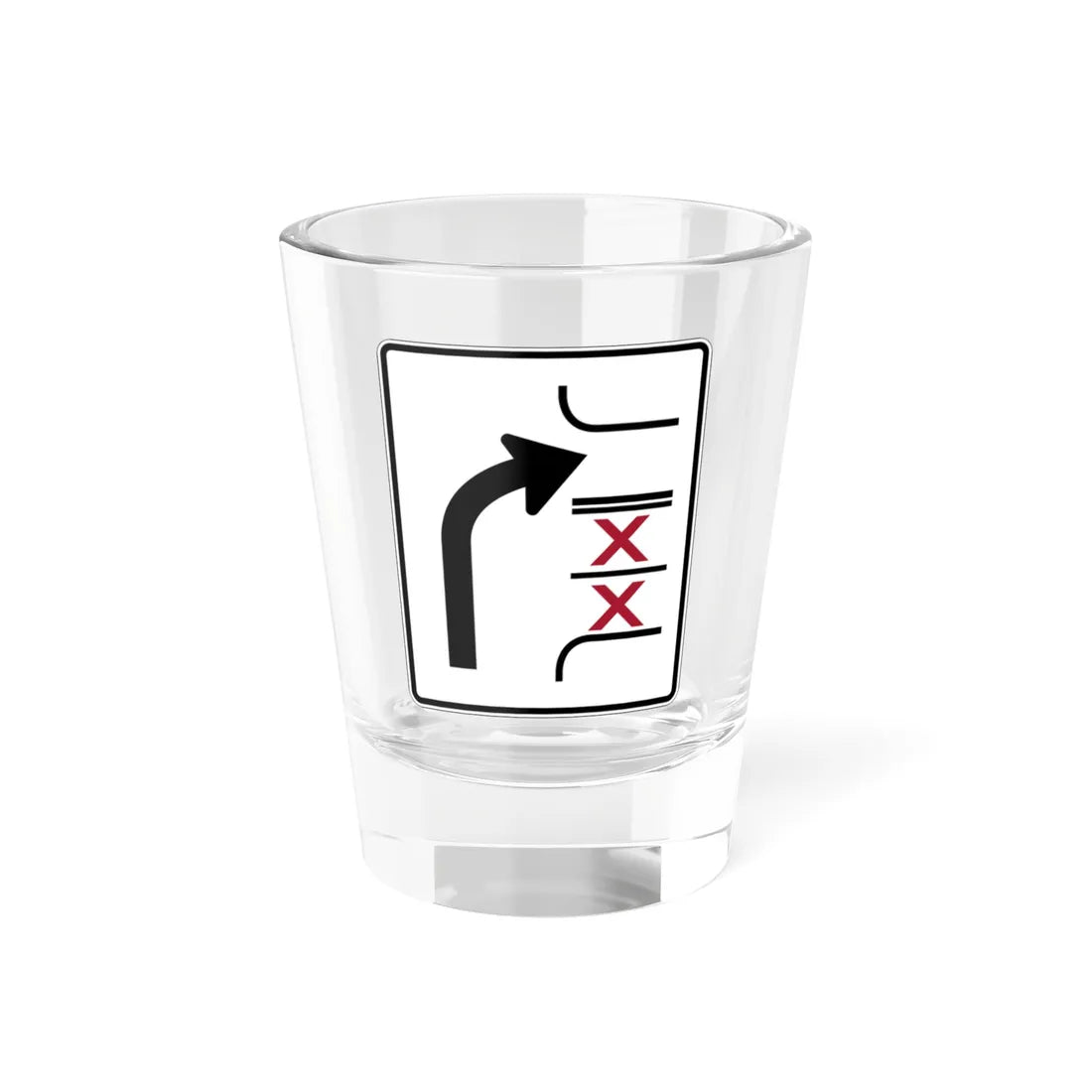 PBOT Road sign R3348 (Oregon) (Road Sign) Shot Glass 1.5oz 1.5oz - Go Mug Yourself