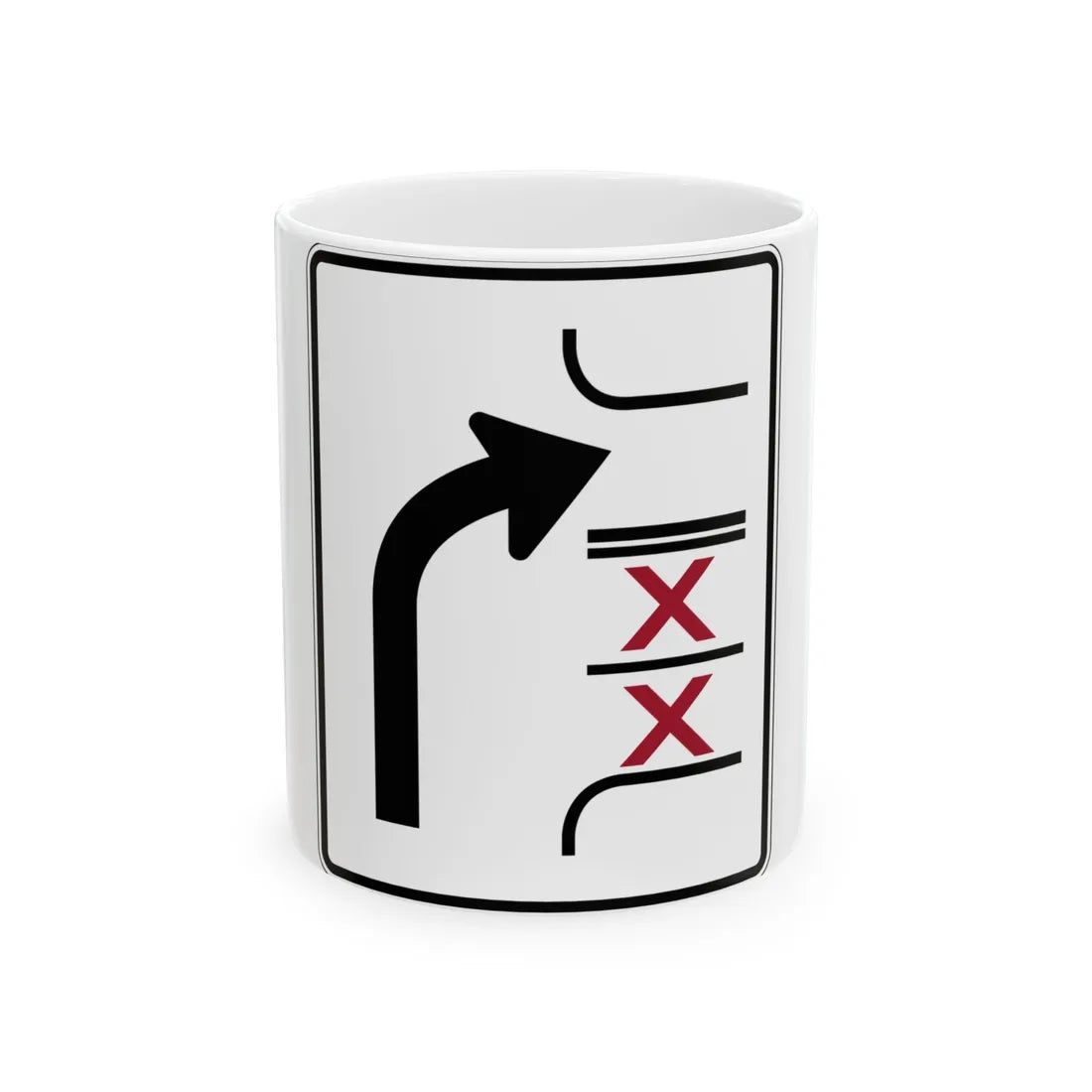 PBOT Road sign R3348 (Oregon) (Road Sign) White Coffee Mug 11oz - Go Mug Yourself
