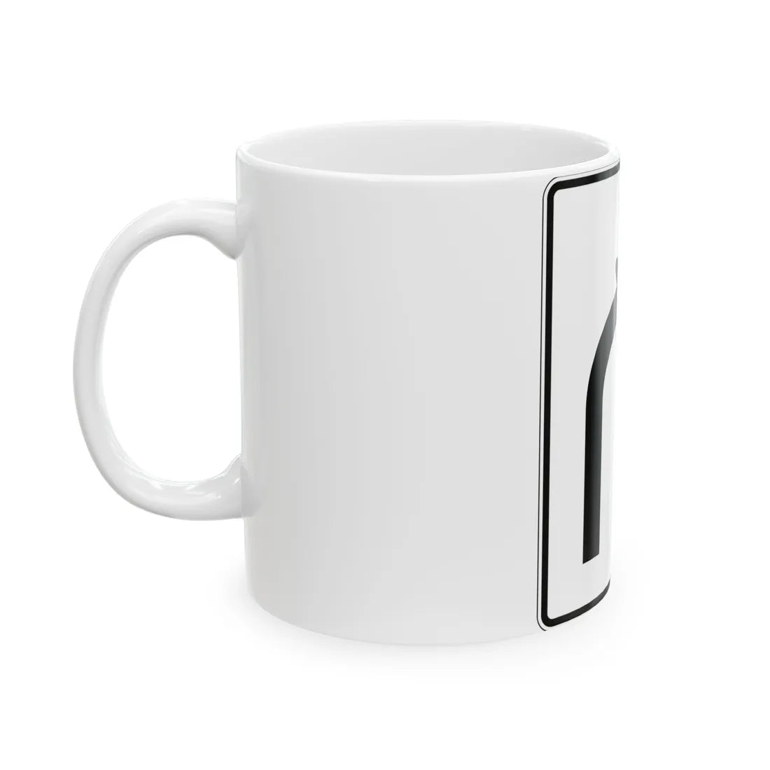 PBOT Road sign R3348 (Oregon) (Road Sign) White Coffee Mug - Go Mug Yourself