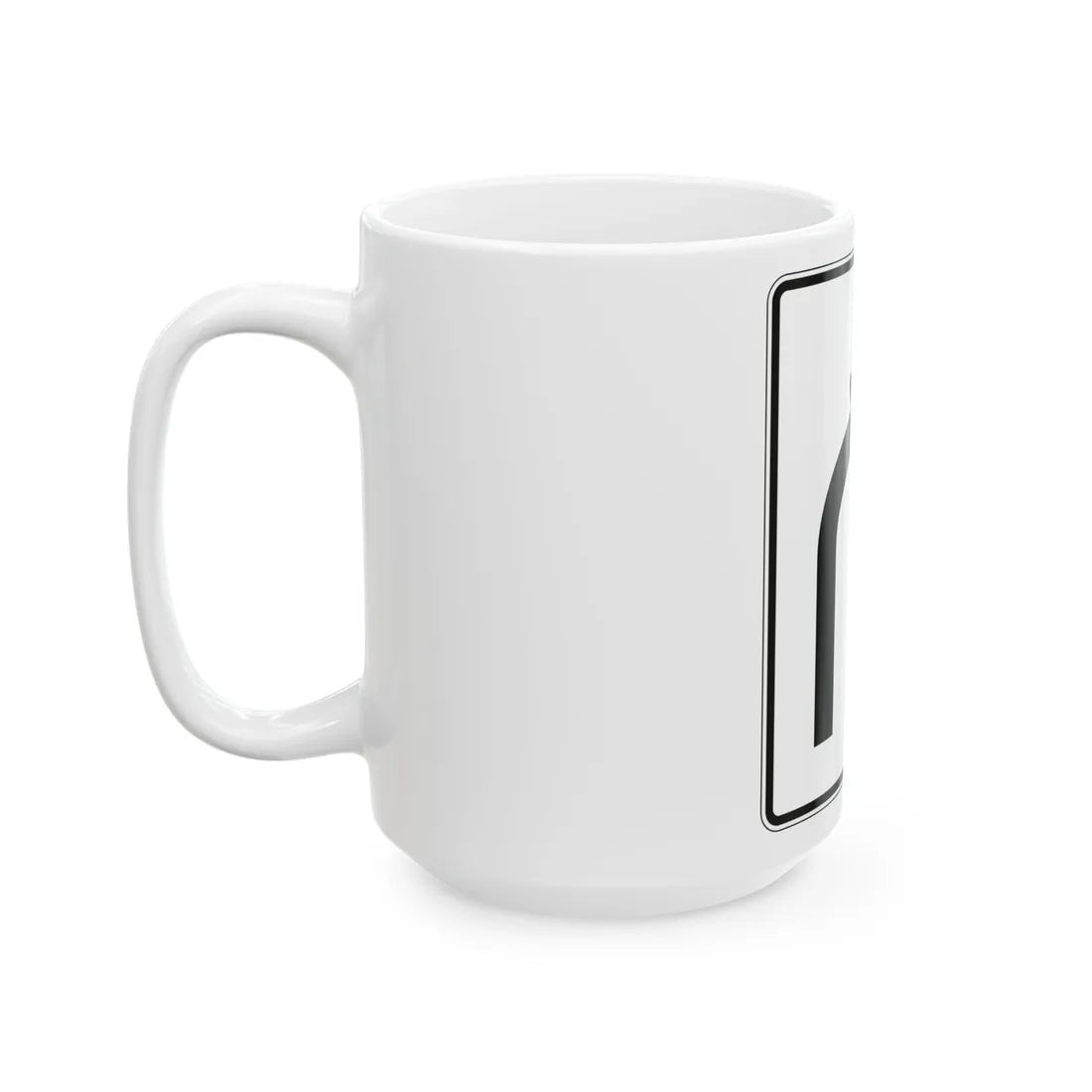 PBOT Road sign R3348 (Oregon) (Road Sign) White Coffee Mug - Go Mug Yourself