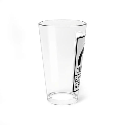 PBOT Road sign R3351V (Oregon) (Road Sign) Pint Glass 16oz - Go Mug Yourself