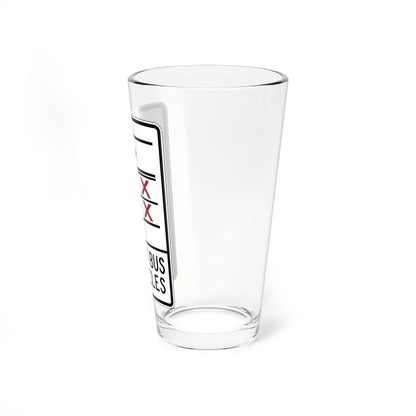 PBOT Road sign R3351V (Oregon) (Road Sign) Pint Glass 16oz - Go Mug Yourself