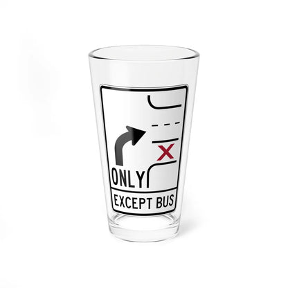 PBOT Road sign R3352 (Oregon) (Road Sign) Pint Glass 16oz 16oz - Go Mug Yourself
