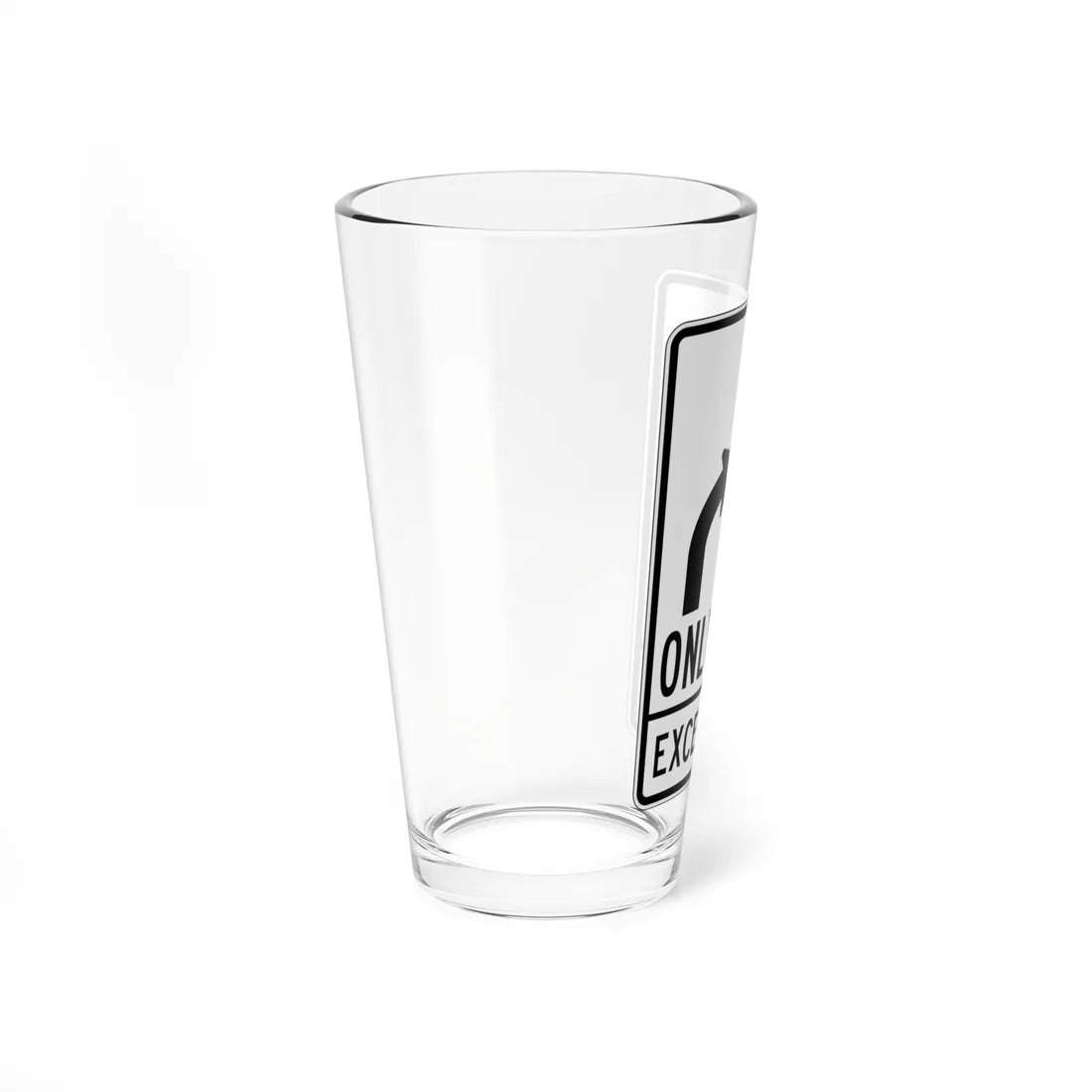 PBOT Road sign R3352 (Oregon) (Road Sign) Pint Glass 16oz - Go Mug Yourself