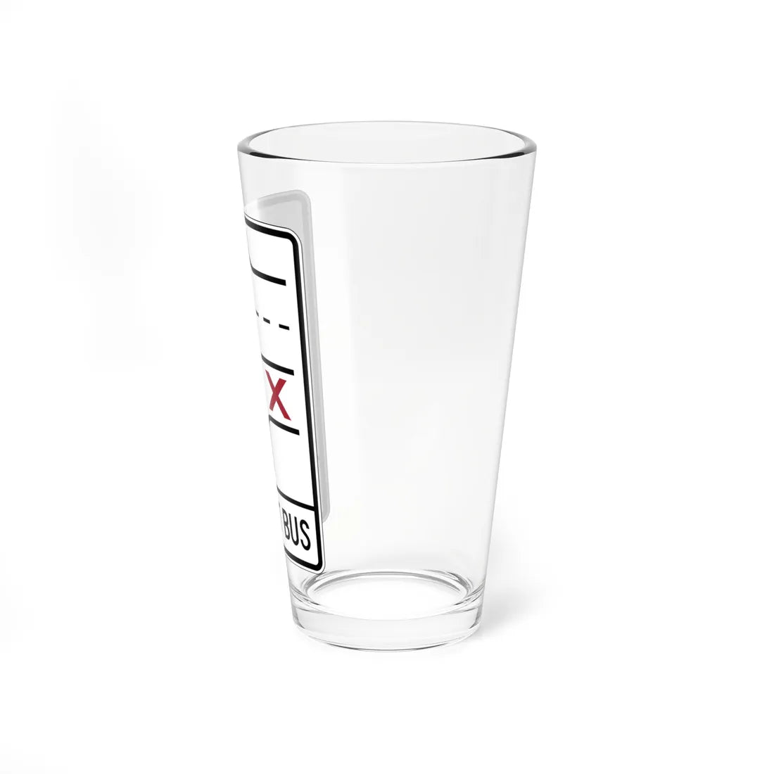 PBOT Road sign R3352 (Oregon) (Road Sign) Pint Glass 16oz - Go Mug Yourself