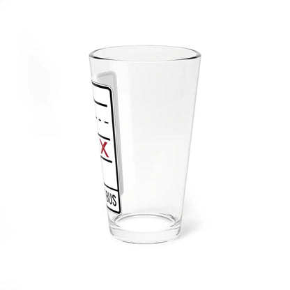 PBOT Road sign R3352 (Oregon) (Road Sign) Pint Glass 16oz - Go Mug Yourself