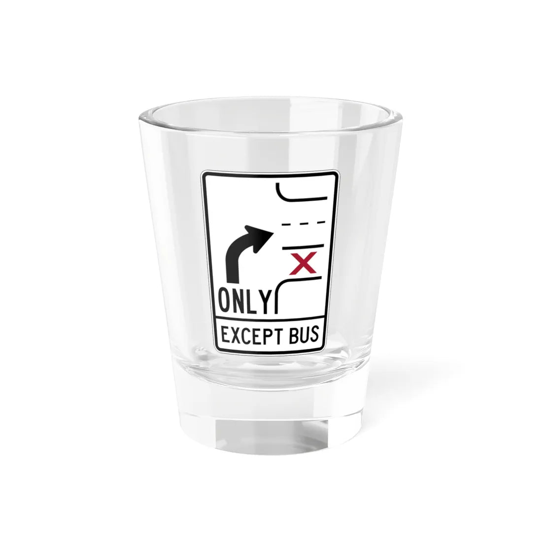 PBOT Road sign R3352 (Oregon) (Road Sign) Shot Glass 1.5oz 1.5oz - Go Mug Yourself