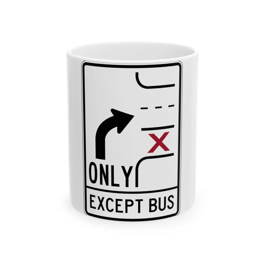 PBOT Road sign R3352 (Oregon) (Road Sign) White Coffee Mug 11oz - Go Mug Yourself