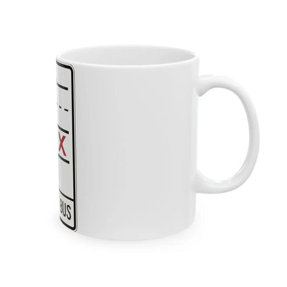 PBOT Road sign R3352 (Oregon) (Road Sign) White Coffee Mug - Go Mug Yourself