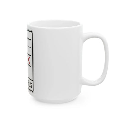 PBOT Road sign R3352 (Oregon) (Road Sign) White Coffee Mug - Go Mug Yourself