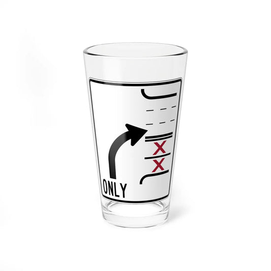 PBOT Road sign R3353 (Oregon) (Road Sign) Pint Glass 16oz 16oz - Go Mug Yourself