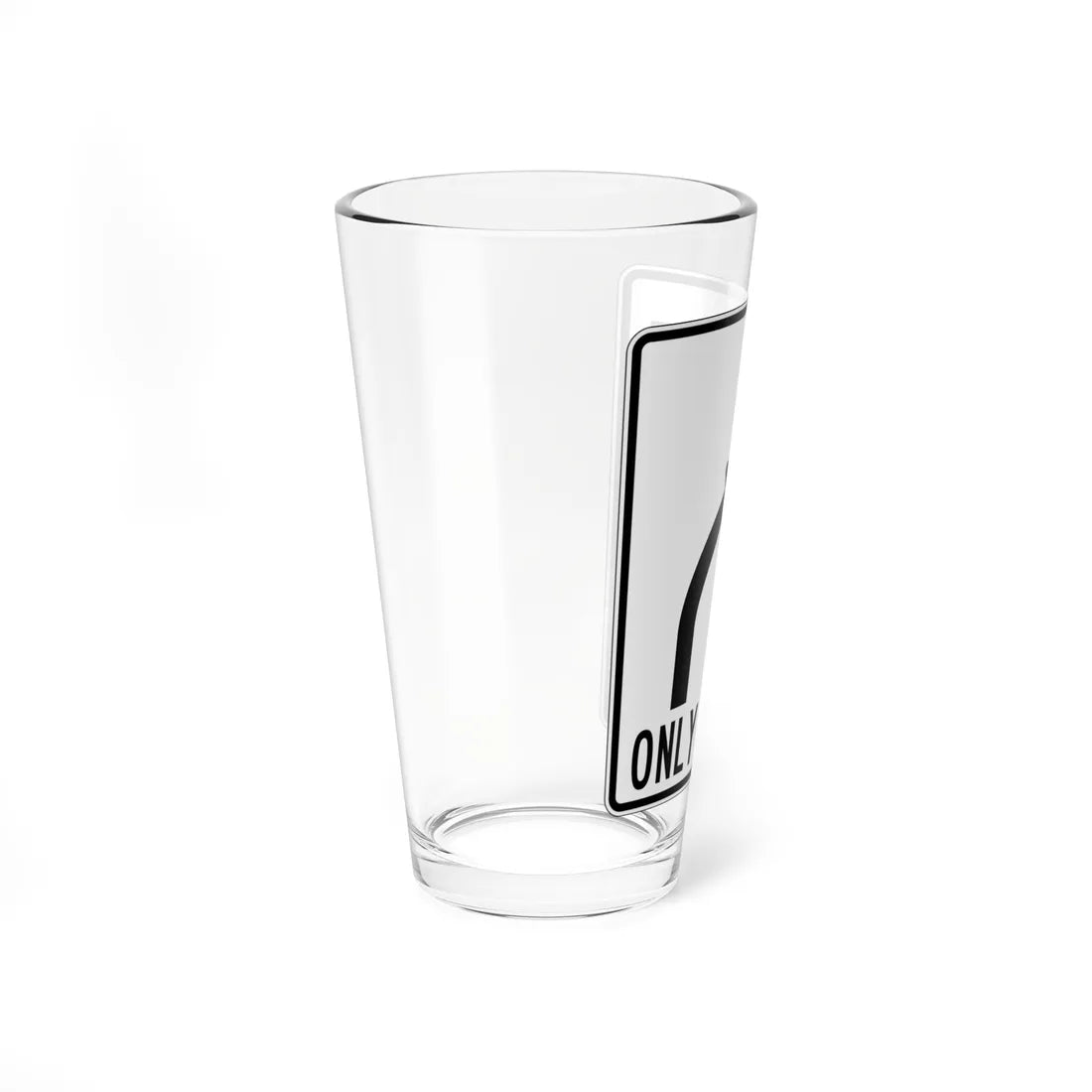 PBOT Road sign R3353 (Oregon) (Road Sign) Pint Glass 16oz - Go Mug Yourself