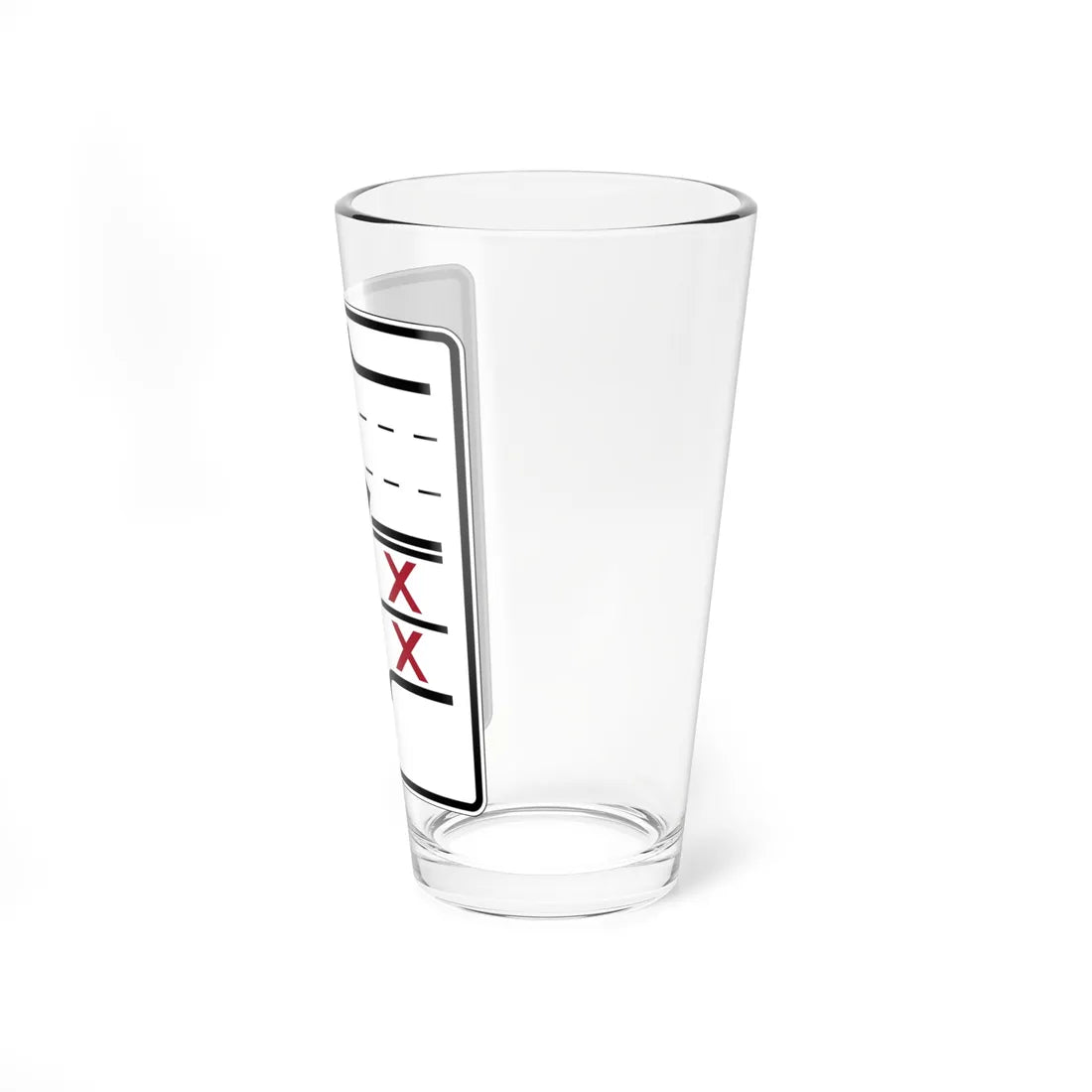 PBOT Road sign R3353 (Oregon) (Road Sign) Pint Glass 16oz - Go Mug Yourself