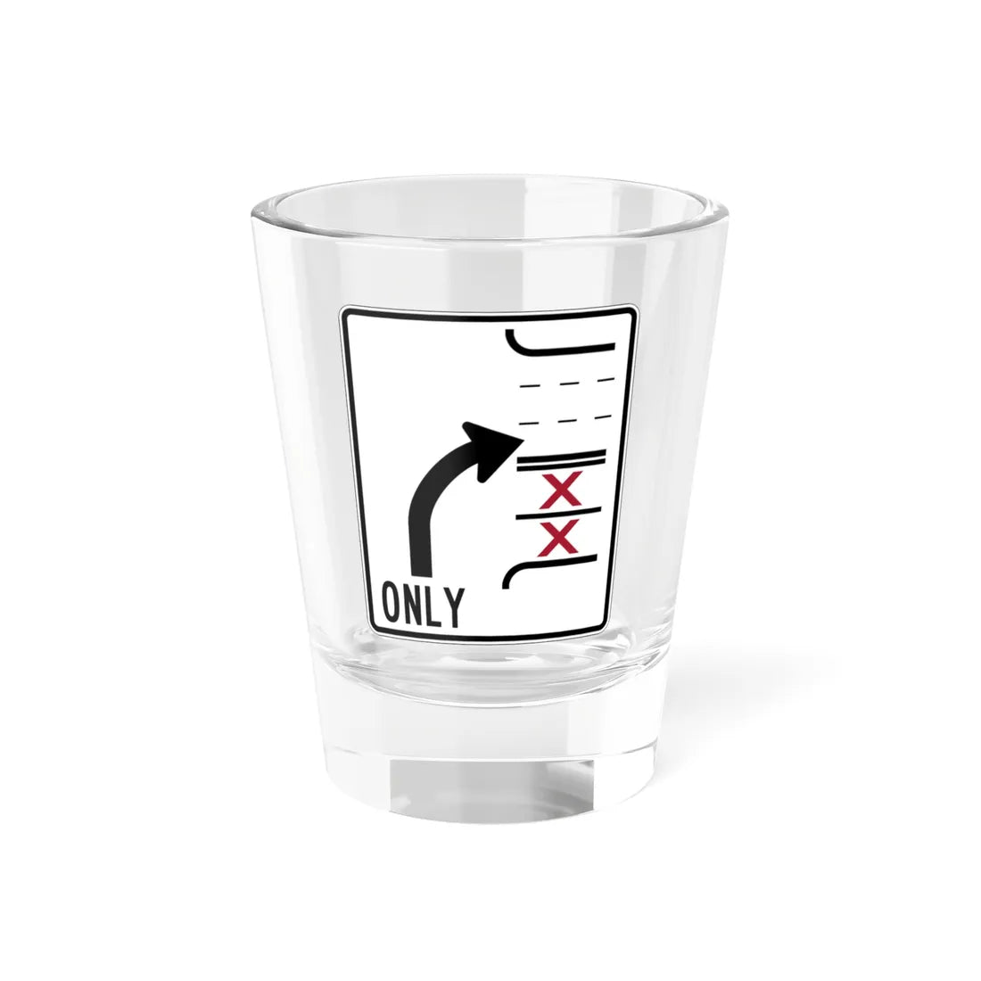 PBOT Road sign R3353 (Oregon) (Road Sign) Shot Glass 1.5oz 1.5oz - Go Mug Yourself
