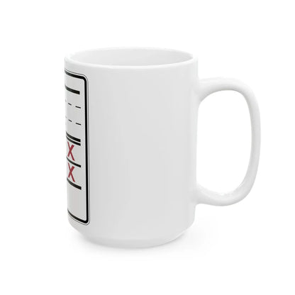 PBOT Road sign R3353 (Oregon) (Road Sign) White Coffee Mug - Go Mug Yourself