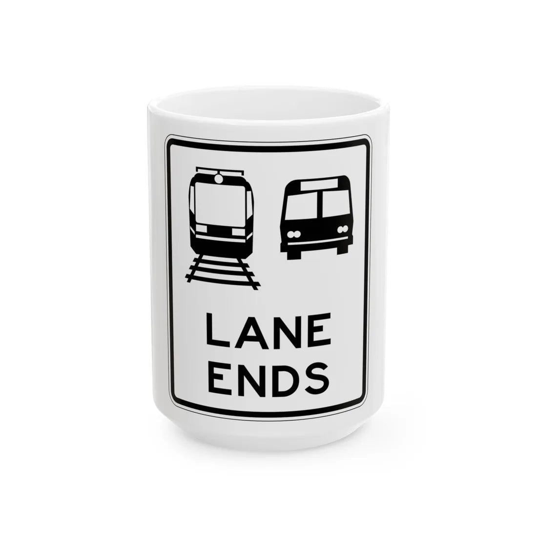 PBOT Road sign R3456 (Oregon) (Road Sign) White Coffee Mug 15oz - Go Mug Yourself