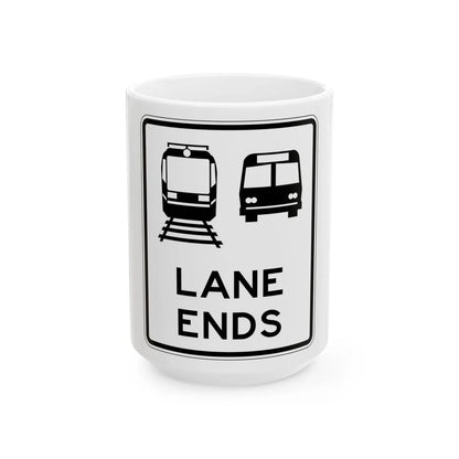 PBOT Road sign R3456 (Oregon) (Road Sign) White Coffee Mug 15oz - Go Mug Yourself