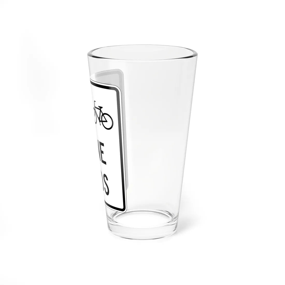 PBOT Road sign R3457 (Oregon) (Road Sign) Pint Glass 16oz - Go Mug Yourself