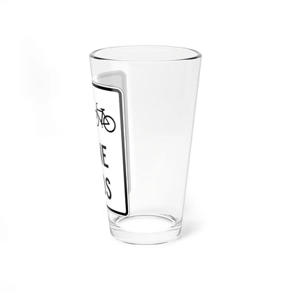 PBOT Road sign R3457 (Oregon) (Road Sign) Pint Glass 16oz - Go Mug Yourself