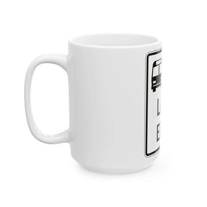 PBOT Road sign R3457 (Oregon) (Road Sign) White Coffee Mug - Go Mug Yourself