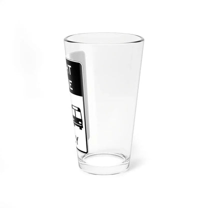 PBOT Road sign R3537 (Oregon) (Road Sign) Pint Glass 16oz - Go Mug Yourself