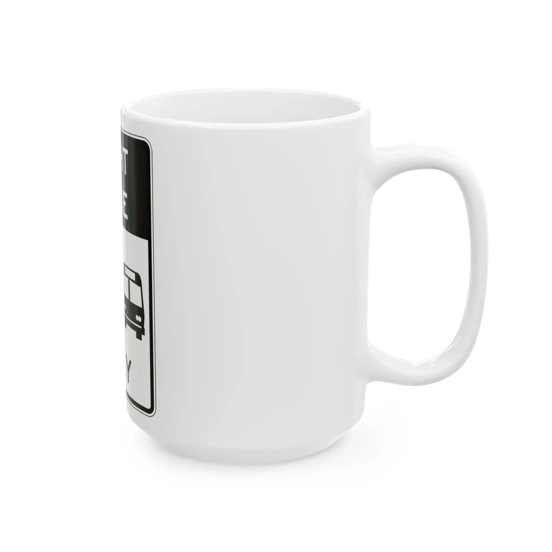 PBOT Road sign R3537 (Oregon) (Road Sign) White Coffee Mug - Go Mug Yourself