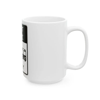 PBOT Road sign R3537 (Oregon) (Road Sign) White Coffee Mug - Go Mug Yourself