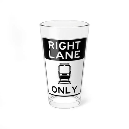 PBOT Road sign R3551 (Oregon) (Road Sign) Pint Glass 16oz 16oz - Go Mug Yourself