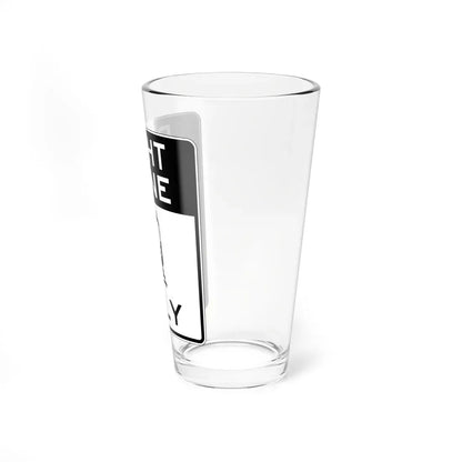 PBOT Road sign R3551 (Oregon) (Road Sign) Pint Glass 16oz - Go Mug Yourself