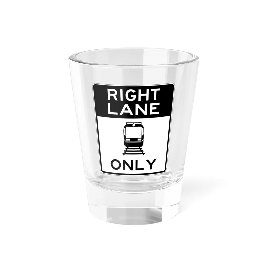 PBOT Road sign R3551 (Oregon) (Road Sign) Shot Glass 1.5oz 1.5oz - Go Mug Yourself