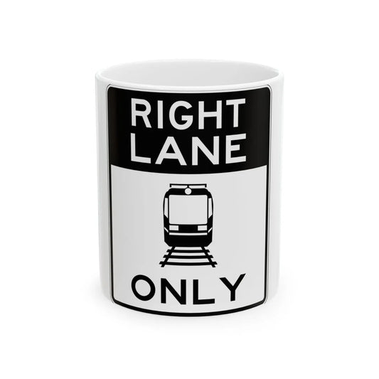PBOT Road sign R3551 (Oregon) (Road Sign) White Coffee Mug 11oz - Go Mug Yourself