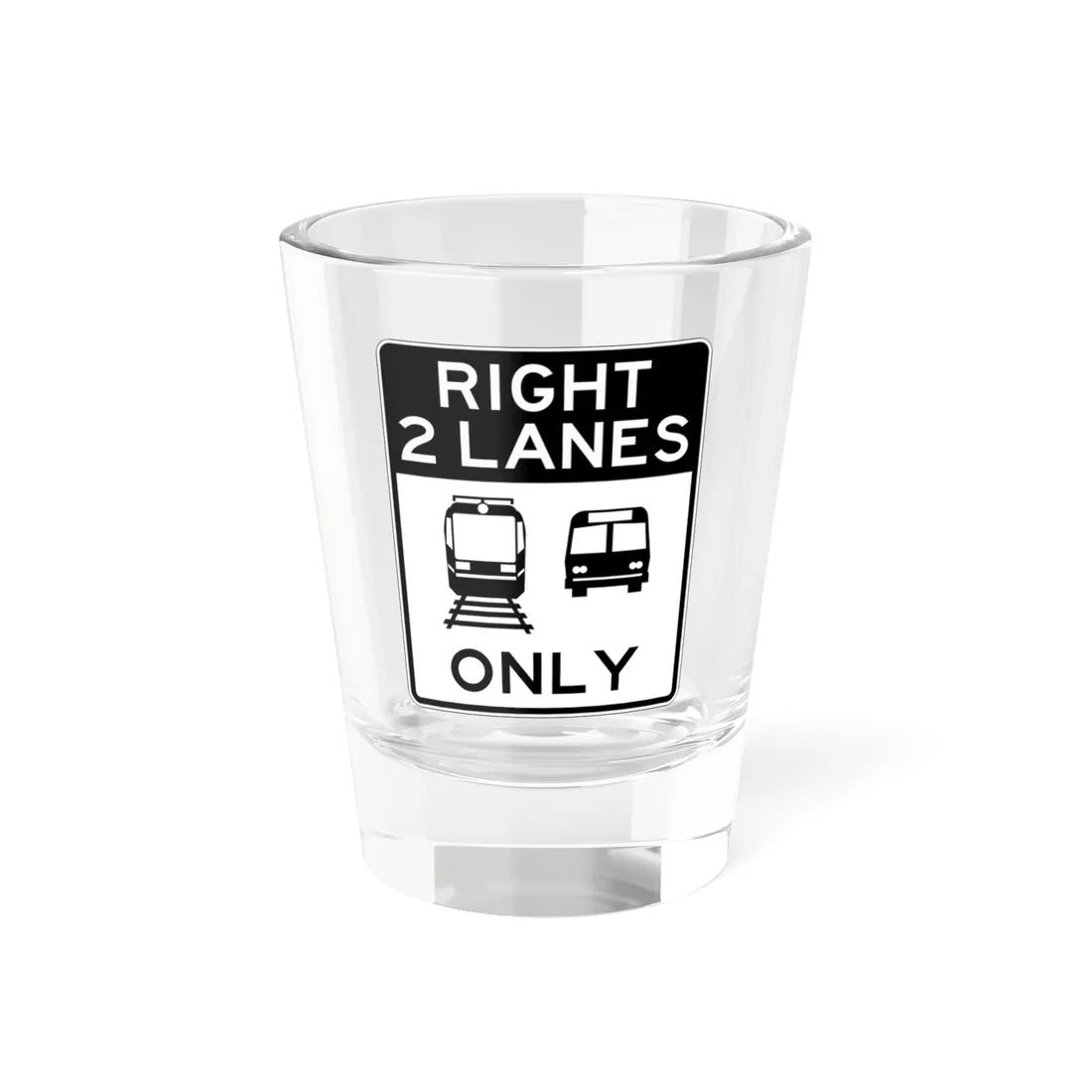 PBOT Road sign R3555 (Oregon) (Road Sign) Shot Glass 1.5oz 1.5oz - Go Mug Yourself