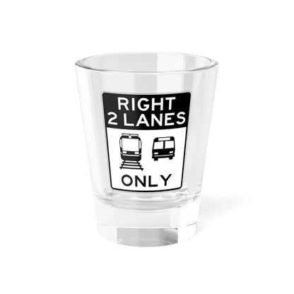 PBOT Road sign R3555 (Oregon) (Road Sign) Shot Glass 1.5oz 1.5oz - Go Mug Yourself