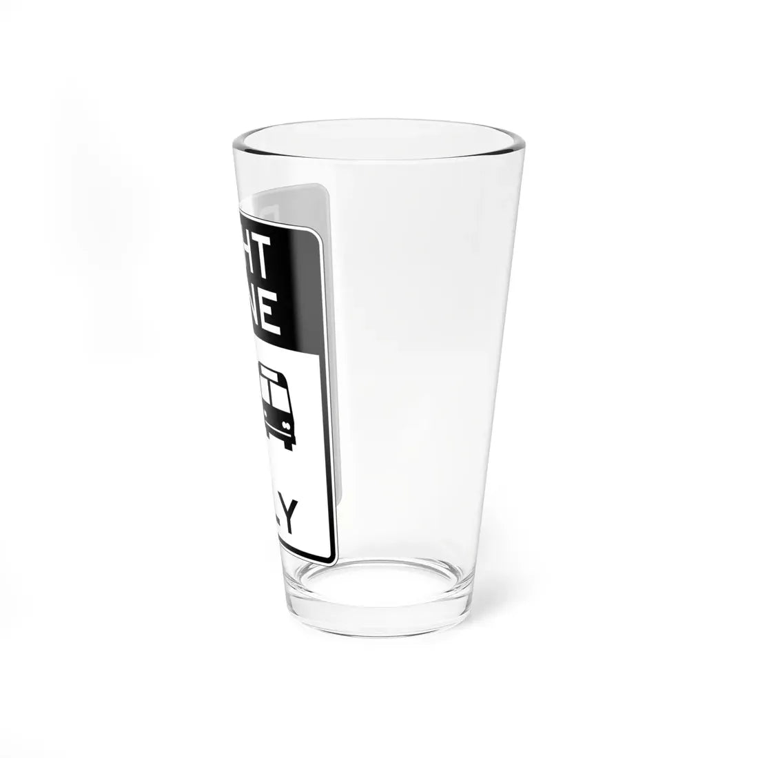 PBOT Road sign R3557 (Oregon) (Road Sign) Pint Glass 16oz - Go Mug Yourself