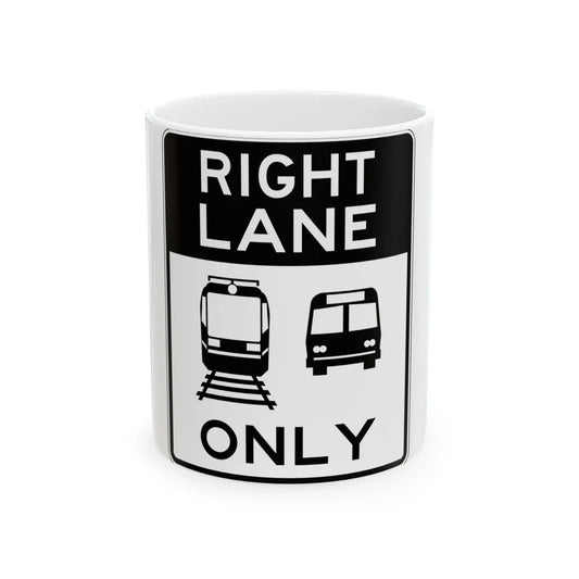PBOT Road sign R3557 (Oregon) (Road Sign) White Coffee Mug 11oz - Go Mug Yourself