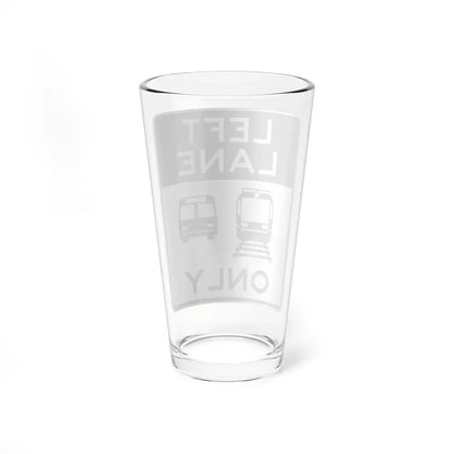 PBOT Road sign R3558 (Oregon) (Road Sign) Pint Glass 16oz - Go Mug Yourself