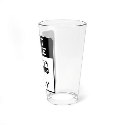 PBOT Road sign R3558 (Oregon) (Road Sign) Pint Glass 16oz - Go Mug Yourself
