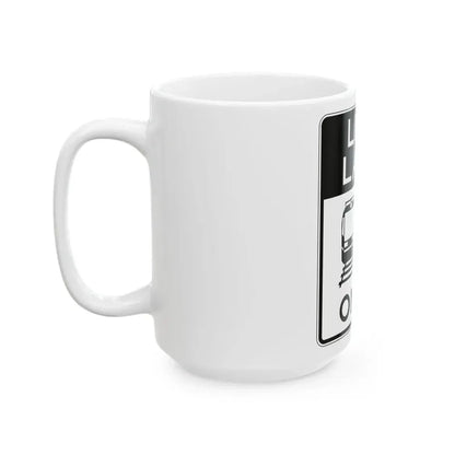 PBOT Road sign R3558 (Oregon) (Road Sign) White Coffee Mug - Go Mug Yourself
