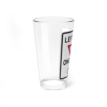 PBOT Road sign R3985 (Oregon) (Road Sign) Pint Glass 16oz - Go Mug Yourself