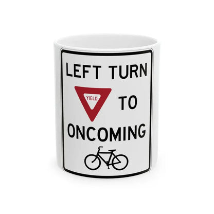 PBOT Road sign R3985 (Oregon) (Road Sign) White Coffee Mug 11oz - Go Mug Yourself