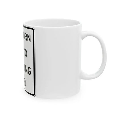 PBOT Road sign R3985 (Oregon) (Road Sign) White Coffee Mug - Go Mug Yourself