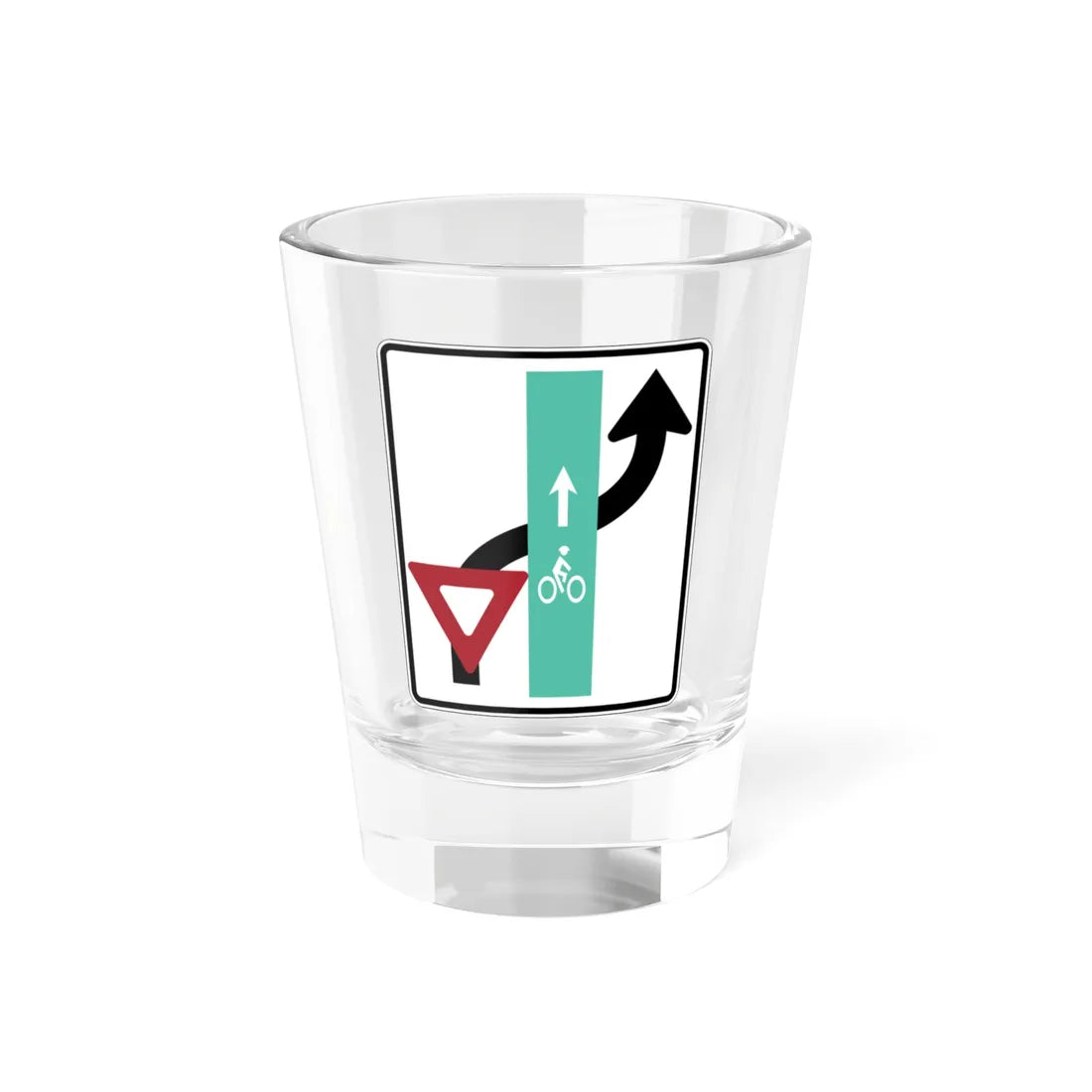 PBOT Road sign R3992A obsolete (Oregon) (Road Sign) Shot Glass 1.5oz 1.5oz - Go Mug Yourself