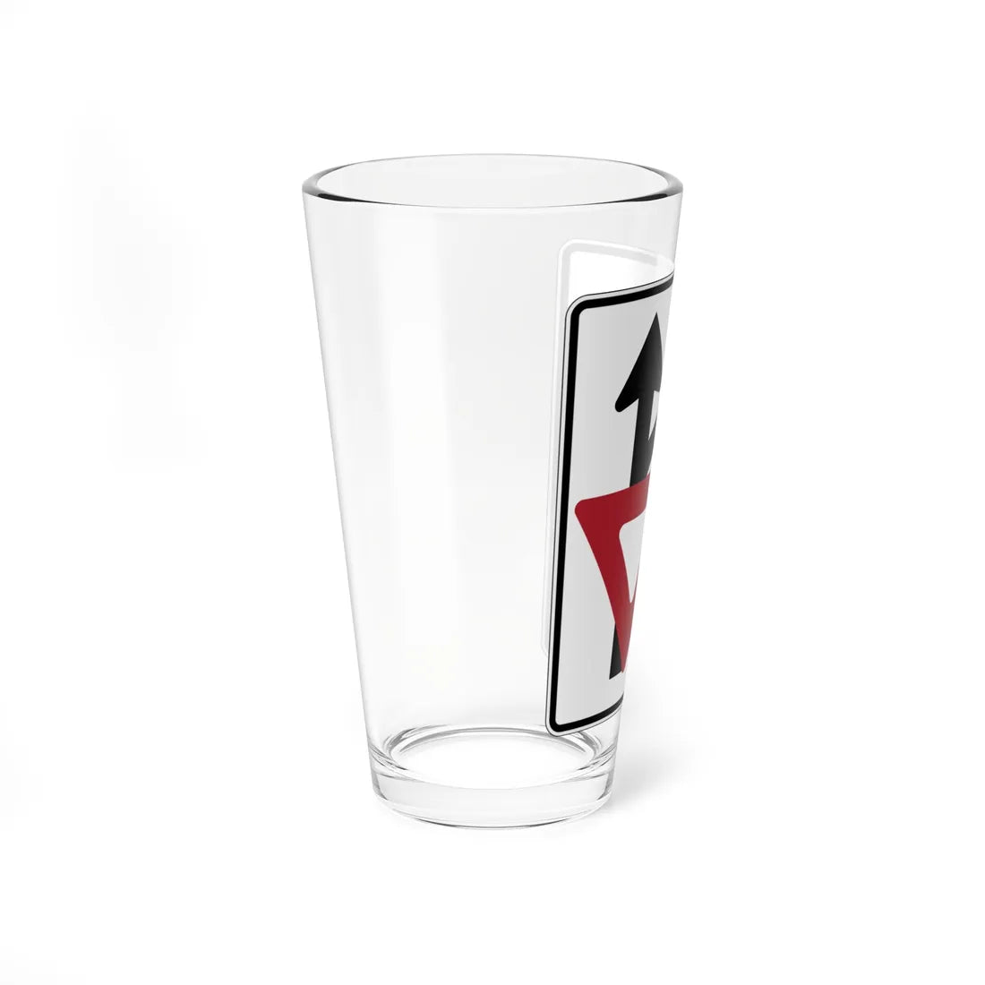 PBOT Road sign R3992B obsolete (Oregon) (Road Sign) Pint Glass 16oz - Go Mug Yourself