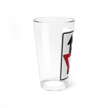 PBOT Road sign R3992B obsolete (Oregon) (Road Sign) Pint Glass 16oz - Go Mug Yourself