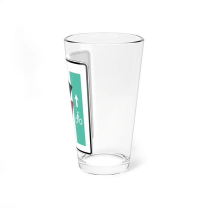 PBOT Road sign R3992B obsolete (Oregon) (Road Sign) Pint Glass 16oz - Go Mug Yourself