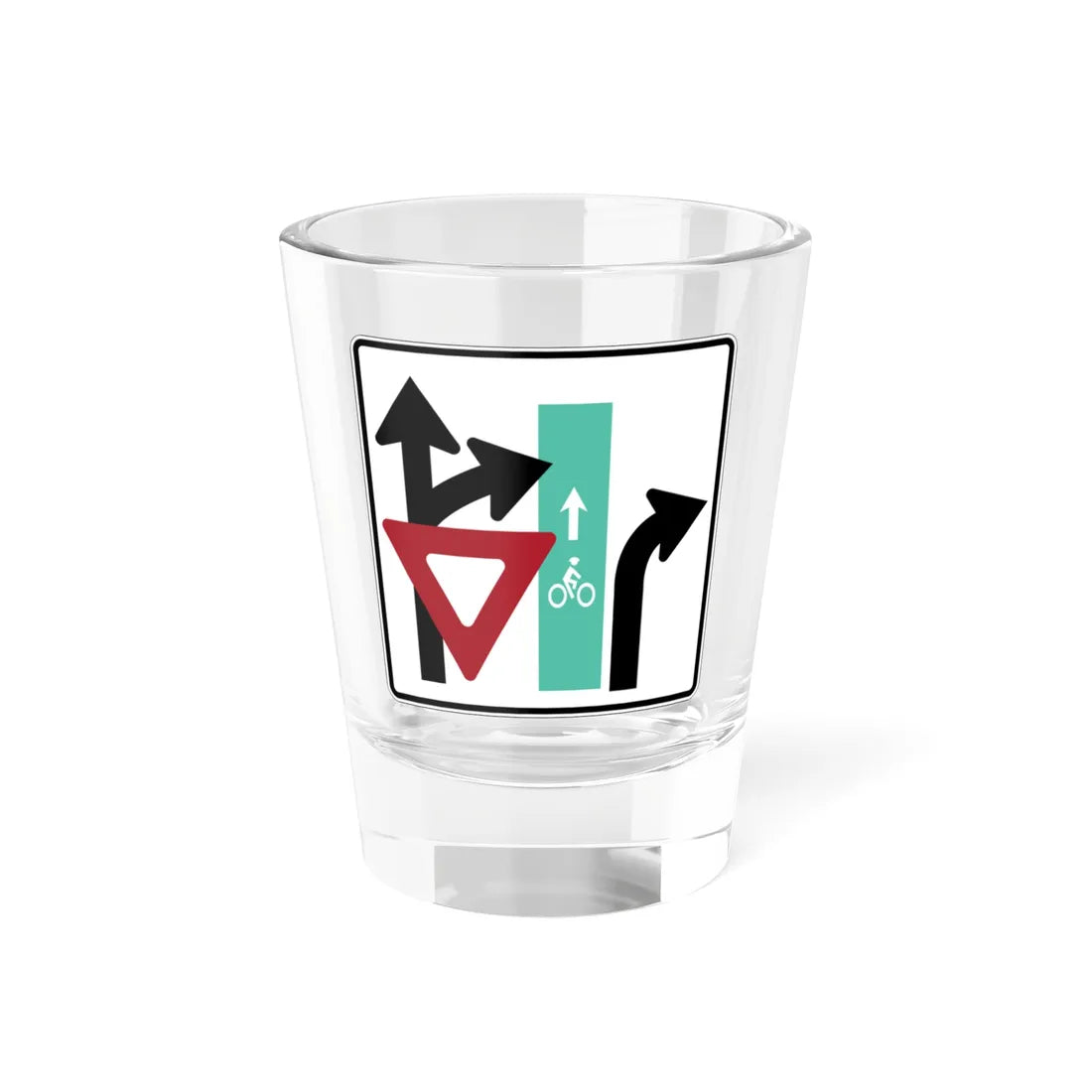 PBOT Road sign R3992D obsolete (Oregon) (Road Sign) Shot Glass 1.5oz 1.5oz - Go Mug Yourself