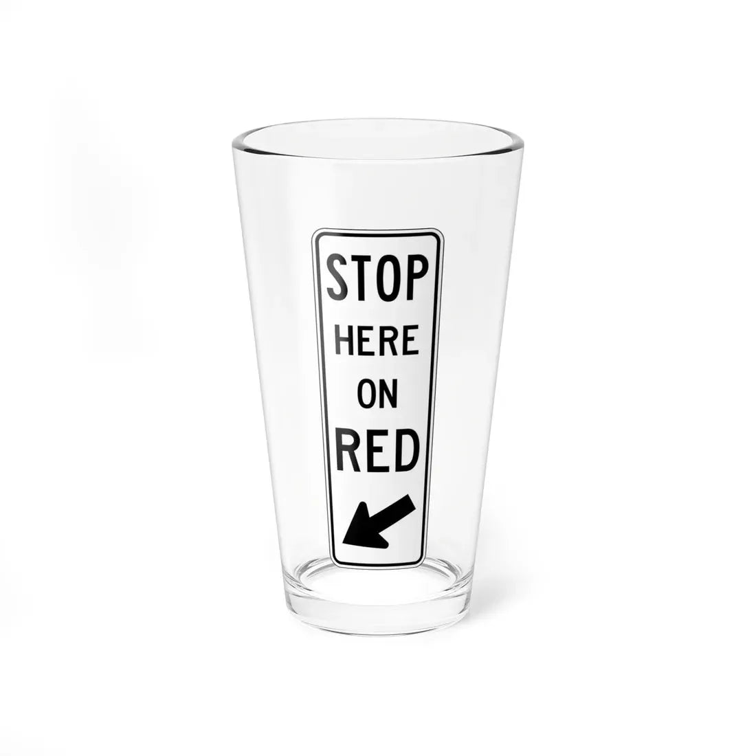 PBOT Road sign R4005 (Oregon) (Road Sign) Pint Glass 16oz 16oz - Go Mug Yourself
